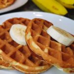 Banana Oatmeal Waffles