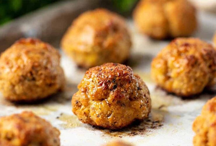 Cheesy Chicken Meatballs