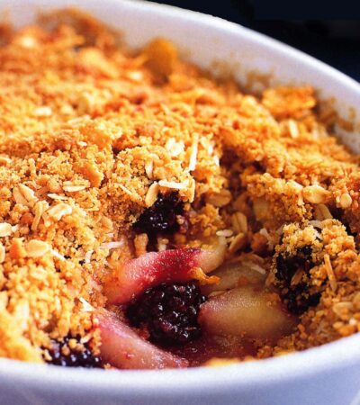 Apple and Blackberry Crumble